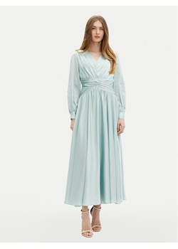 Guess Sukienka wieczorowa W5PK1X WD8G2 Zielony Regular Fit ze sklepu MODIVO w kategorii Sukienki - zdjęcie 182706604