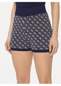 Guess Szorty materiałowe W4GZ32 Z37K0 Granatowy Slim Fit ze sklepu MODIVO w kategorii Szorty - zdjęcie 182706621