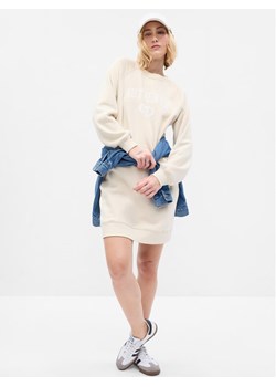 Gap Sukienka codzienna 729748-04 Écru Regular Fit ze sklepu MODIVO w kategorii Sukienki - zdjęcie 182706690