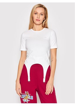 adidas T-Shirt Always Original HF2015 Biały Tight Fit ze sklepu MODIVO w kategorii Bluzki damskie - zdjęcie 182706742
