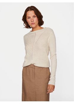 Vila Sweter Olina 14098889 Beżowy Regular Fit ze sklepu MODIVO w kategorii Swetry damskie - zdjęcie 182706781
