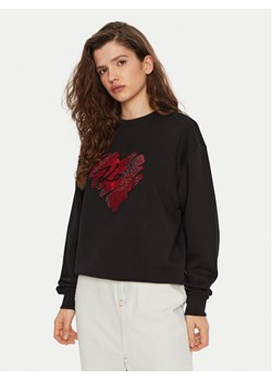 KARL LAGERFELD Bluza A1W20045 Czarny Regular Fit ze sklepu MODIVO w kategorii Bluzy damskie - zdjęcie 182706830