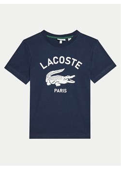 Lacoste T-Shirt TJ3003 Granatowy Regular Fit ze sklepu MODIVO w kategorii T-shirty chłopięce - zdjęcie 182706873