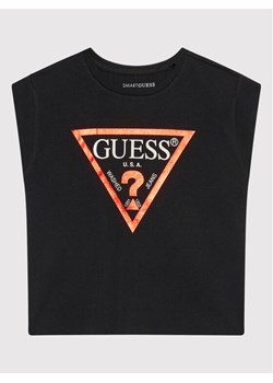 Guess T-Shirt J81I15 J1311 Czarny Regular Fit ze sklepu MODIVO w kategorii Bluzki dziewczęce - zdjęcie 182707040