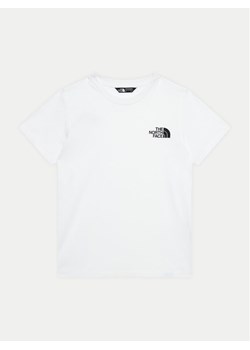 The North Face T-Shirt Simple Dome NF0A8DRP Biały Regular Fit ze sklepu MODIVO w kategorii Bluzki dziewczęce - zdjęcie 182707042