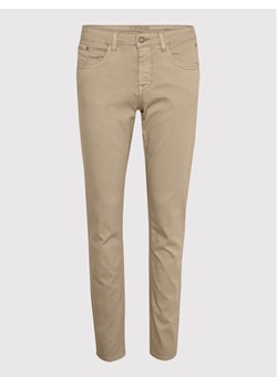 Cream Spodnie materiałowe Lotte Plain Twill 10606565 Beżowy Regular Fit ze sklepu MODIVO w kategorii Spodnie damskie - zdjęcie 182707154