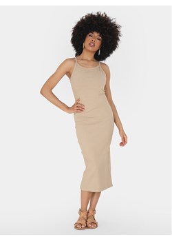 Brave Soul Sukienka letnia LDRJ-624TANYA Beżowy Straight Fit - id: 0000303995300 - marki BRAVE SOUL - 182707223 Brave Soul Sukienka letnia LDRJ-624TANYA Beżowy Straight Fit ze sklepu MODIVO w kategorii Sukienki - zdjęcie 182707223