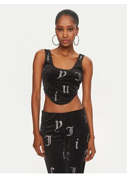 Juicy Couture Top Cait JCMCS224252 Czarny Slim Fit ze sklepu MODIVO w kategorii Bluzki damskie - zdjęcie 182707361