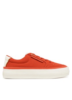 Tommy Hilfiger Sneakersy Essential Vulc Textile Sneaker FW0FW08323 Pomarańczowy ze sklepu MODIVO w kategorii Buty sportowe damskie - zdjęcie 182707421