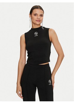 Guess Bluzka Elea V4YP04 KCDN0 Czarny Regular Fit ze sklepu MODIVO w kategorii Bluzki damskie - zdjęcie 182707502
