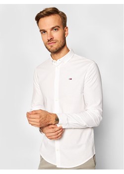 Tommy Jeans Koszula Oxford DM0DM09594 Biały Slim Fit ze sklepu MODIVO w kategorii Koszule męskie - zdjęcie 182707562