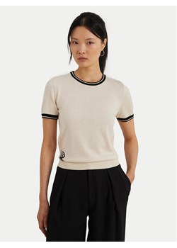 LAUREN RALPH LAUREN Sweter 200963659001 Écru Relaxed Fit ze sklepu MODIVO w kategorii Swetry damskie - zdjęcie 182707581