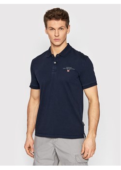 Napapijri Polo Elbas NP0A4GB4 Granatowy Regular Fit ze sklepu MODIVO w kategorii T-shirty męskie - zdjęcie 182707650