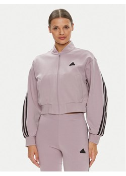 adidas Bluza Future Icons 3-Stripes IS3652 Fioletowy Loose Fit ze sklepu MODIVO w kategorii Bluzy damskie - zdjęcie 182707724