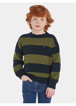 Tommy Hilfiger Sweter KB0KB08515 Zielony Regular Fit ze sklepu MODIVO w kategorii Swetry chłopięce - zdjęcie 182707851
