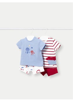 Mayoral Komplet 2 t-shirtów i spodenek 1628 Kolorowy Regular Fit ze sklepu MODIVO w kategorii Komplety niemowlęce - zdjęcie 182707941
