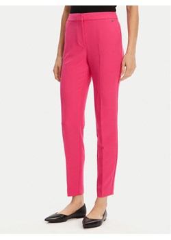 HUGO Spodnie materiałowe Hagonia-1 50539991 Różowy Slim Fit ze sklepu MODIVO w kategorii Spodnie damskie - zdjęcie 182708030