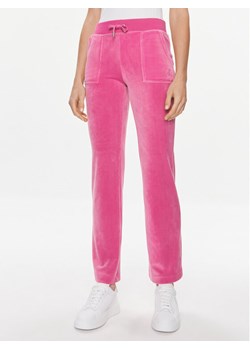 Juicy Couture Spodnie dresowe Del Ray JCAP180 Różowy Regular Fit ze sklepu MODIVO w kategorii Spodnie damskie - zdjęcie 182708032