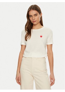 JDY T-Shirt Kitty 15318845 Biały Regular Fit ze sklepu MODIVO w kategorii Bluzki damskie - zdjęcie 182708040