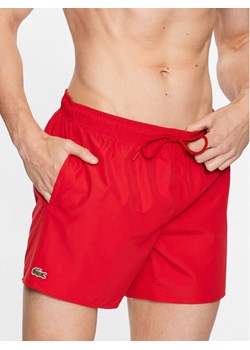 Lacoste Szorty kąpielowe MH6270 Czerwony ze sklepu MODIVO w kategorii Kąpielówki - zdjęcie 182708060