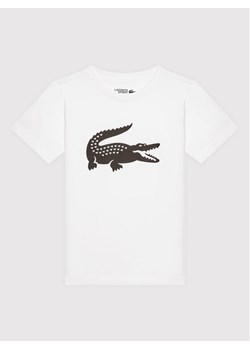 Lacoste T-Shirt TJ2910 Biały Regular Fit ze sklepu MODIVO w kategorii T-shirty chłopięce - zdjęcie 182708084