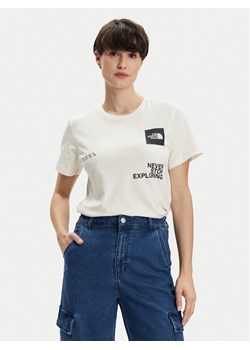 The North Face Koszulka techniczna Foundation Coordinates NF0A882W Écru Regular Fit ze sklepu MODIVO w kategorii T-shirty męskie - zdjęcie 182708134
