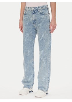 HUGO Jeansy Elyah_B 50534771 Niebieski Straight Fit ze sklepu MODIVO w kategorii Jeansy damskie - zdjęcie 182708200