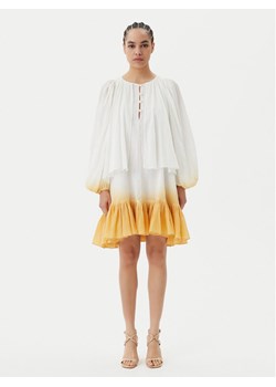 PINKO Sukienka letnia Inventi Abito 104949 A2G4 Écru Relaxed Fit ze sklepu MODIVO w kategorii Sukienki - zdjęcie 182708223