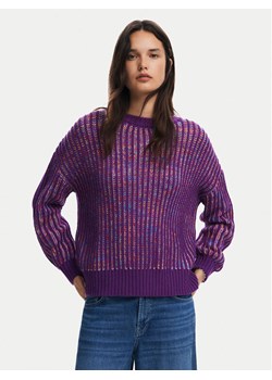 Desigual Sweter Whitehorse 24WWJF34 Fioletowy Regular Fit ze sklepu MODIVO w kategorii Swetry damskie - zdjęcie 182708340