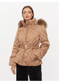 Guess Kurtka puchowa W3BL35 WEX52 Beżowy Regular Fit ze sklepu MODIVO w kategorii Kurtki damskie - zdjęcie 182708360