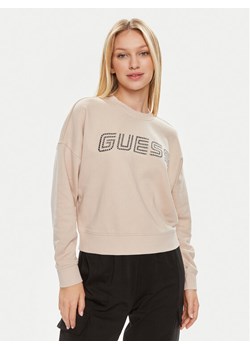 Guess Bluza Skylar V4GQ07 K8802 Beżowy Relaxed Fit ze sklepu MODIVO w kategorii Bluzy damskie - zdjęcie 182708383