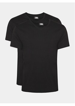 KARL LAGERFELD Komplet 2 t-shirtów 765001 500298 Czarny Slim Fit ze sklepu MODIVO w kategorii T-shirty męskie - zdjęcie 182708421