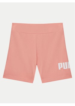 Puma Kolarki Ess No. 1 Logo 684902 Różowy Slim Fit ze sklepu MODIVO w kategorii Spodenki dziewczęce - zdjęcie 182708484