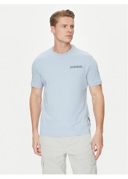 Napapijri T-Shirt S-Sovana NP0A4IE4 Błękitny Regular Fit ze sklepu MODIVO w kategorii T-shirty męskie - zdjęcie 182708564