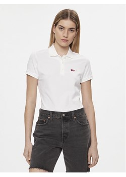 Levi's® Polo 52599-0000 Biały Slim Fit ze sklepu MODIVO w kategorii Bluzki damskie - zdjęcie 182708673