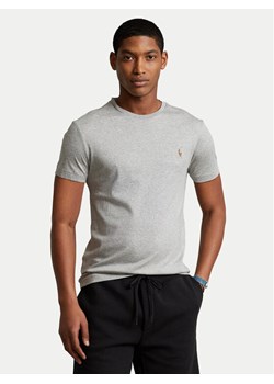 Polo Ralph Lauren T-Shirt 710740727012 Szary Slim Fit ze sklepu MODIVO w kategorii T-shirty męskie - zdjęcie 182708700