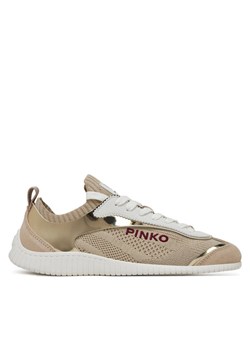 PINKO Sneakersy Reby 03 SS0061 T026 Beżowy ze sklepu MODIVO w kategorii Buty sportowe damskie - zdjęcie 182708880