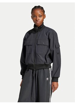 adidas Kurtka bomber Premium Essentials JD4792 Czarny Loose Fit ze sklepu MODIVO w kategorii Kurtki damskie - zdjęcie 182708914
