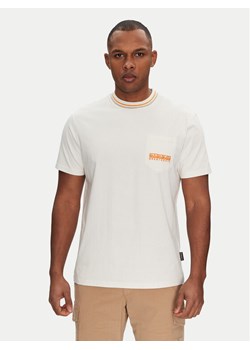 Napapijri T-Shirt S-Murlo NP0A4IEJN1A1 Biały Regular Fit ze sklepu MODIVO w kategorii T-shirty męskie - zdjęcie 182708970
