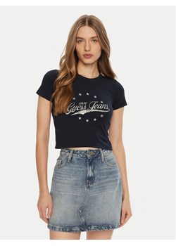 Guess T-Shirt W5RI59 J1314 Niebieski Regular Fit ze sklepu MODIVO w kategorii Bluzki damskie - zdjęcie 182709103