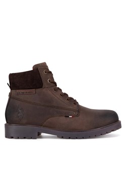U.S. Polo Assn. Trapery YUMI002M/DL1 Brązowy ze sklepu MODIVO w kategorii Buty zimowe męskie - zdjęcie 182709162