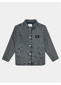 Calvin Klein Jeans Kurtka jeansowa Skater IU0IU00537 Niebieski Relaxed Fit ze sklepu MODIVO w kategorii Kurtki chłopięce - zdjęcie 182709292