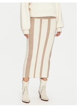 Vero Moda Spódnica ołówkowa Gold New Art 10311360 Beżowy Slim Fit ze sklepu MODIVO w kategorii Spódnice - zdjęcie 182709373