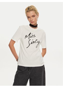 Miss Sixty T-Shirt 6L3SJ3780000 Biały Regular Fit ze sklepu MODIVO w kategorii Bluzki damskie - zdjęcie 182709444