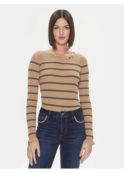 Liu Jo Sweter MF3001 MS99E Brązowy Slim Fit ze sklepu MODIVO w kategorii Swetry damskie - zdjęcie 182709621
