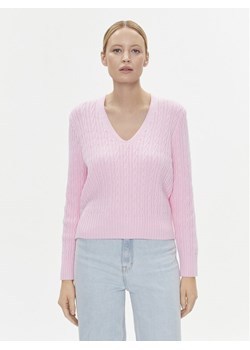 Tommy Hilfiger Sweter WW0WW39017 Różowy Regular Fit ze sklepu MODIVO w kategorii Swetry damskie - zdjęcie 182709682
