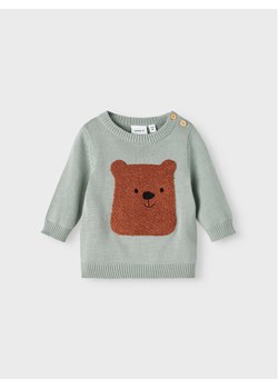 NAME IT Sweter 13207111 Zielony Regular Fit ze sklepu MODIVO w kategorii Bluzy i swetry - zdjęcie 182709720
