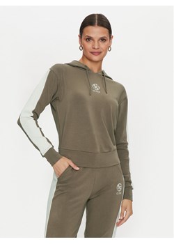 Guess Bluza Elea V4YQ02 KCDN0 Khaki Relaxed Fit ze sklepu MODIVO w kategorii Bluzy damskie - zdjęcie 182709763