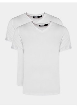 KARL LAGERFELD Komplet 2 t-shirtów 765001 500298 Biały Slim Fit ze sklepu MODIVO w kategorii T-shirty męskie - zdjęcie 182709852