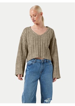 Noisy May Sweter Nina 27027618 Beżowy Loose Fit ze sklepu MODIVO w kategorii Swetry damskie - zdjęcie 182709861